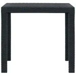 vidaXL Gartentisch Anthrazit 79 x 79 x 72 cm Kunststoff Rattan-Optik