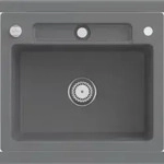 Villeroy & Boch Villeroy&Boch Sp&uuml;lbecken, K&uuml;chensp&uuml;le Siluet 60 S Graphite