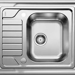 BLANCO GmbH + Co KG BLANCO DINAS 45 S Mini Sp&uuml;le, Becken 525123 Edelstahl Einbau von