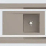 Villeroy & Boch Villeroy&Boch Sp&uuml;lbecken mit Abtropffl&auml;che links, Timeline 50
