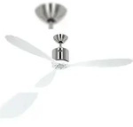 AEROPLAN ECO 132, Ventilator ohne Licht Hellnickel und wei&szlig;, CasaFan