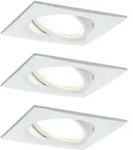 Paulmann LED Einbauleuchte Nova Plus Coin Basisset schwenkbar eckig 84x84mm...