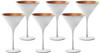 Stölzle Lausitz ELEMENTS Cocktailschale Weiß-Bronze 6er Set