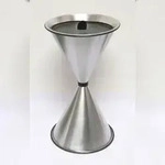 Standaschenbecher Diabola 71x40cm Aluminium matt SZAGATO Made in Germany...