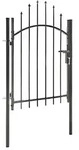 vidaXL Gartentor Stahl 1x1,75 m Schwarz