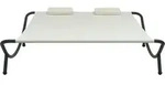 vidaXL Outdoor-Loungebett Stoff Cremewei&szlig;