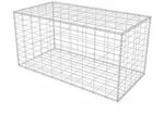 vidaXL Gabionenkorb Stahl 100&times;50&times;50 cm