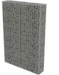 vidaXL Gabionenwand mit Abdeckung Verzinkter Stahl 100&times;20&times;150 cm