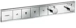 hansgrohe RainSelect Thermostat Unterputz f&uuml;r 4 Verbraucher, Chrom