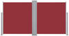 vidaXL Ausziehbare Seitenmarkise 170 x 600 cm Rot
