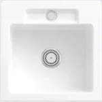 Villeroy & Boch Villeroy&Boch Sp&uuml;lbecken, K&uuml;chensp&uuml;le Siluet 50 S Wei&szlig; Alpin