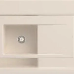 Villeroy & Boch Villeroy&Boch Sp&uuml;lbecken mit Abtropffl&auml;che links, Subway Style 50
