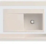 Villeroy & Boch Villeroy&Boch Sp&uuml;lbecken mit Abtropffl&auml;che links, Subway Style 50