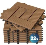 Casaria WPC Fliesen 22x Klassik Terrakotta
