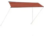 vidaXL Einziehbare Markise 350&times;150 cm Orange und Braun
