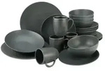 CreaTable Soft Touch Schwarz Kombiservice 20-tlg Steinzeug