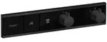hansgrohe RainSelect Thermostat Unterputz f&uuml;r 2 Verbraucher, Mattschwarz