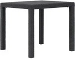 vidaXL Gartentisch Braun 79x79x72 cm Kunststoff Rattan-Optik