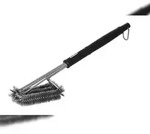 Enders Grillb&uuml;rste Premium EDS 3-k&ouml;pfig Edelstahlreiniger f&uuml;r Guss & Edelstahl