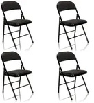 Konferenzstuhl / Besucherstuhl / Klappstuhl TUDELA schwarz 4er Pack hjh OFFICE