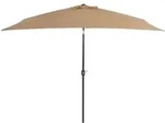 vidaXL Sonnenschirm mit Metall-Mast 300 x 200 cm Taupe