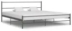 vidaXL Bettgestell Grau Metall 180&times;200 cm