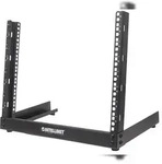 Intellinet 19" 2-Pfosten Desktop-Laborgestell, 12 HE, Flatpack, schwarz