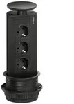 Evoline&reg; Port 1, Versenkbares Steckdosenelement, mit Schukosteckdose, Deckel und
