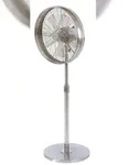 Lucci Standventilator Breeze Pedestal Chrom Chrom / Nickel geb&uuml;rstet