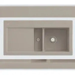 Villeroy & Boch Villeroy&Boch Sp&uuml;lbecken, K&uuml;chensp&uuml;le Subway 60 Almond 1000x510mm,