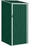 vidaXL Ger&auml;tehaus Gr&uuml;n 87x98x159 cm Verzinkter Stahl