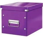 LEITZ Click & Store Aufbewahrungs- und Transportbox Cube 6109, mittel, lila