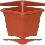 Geli Planter Nora 33 Pflanztopf Terrakotta quadratisch 33x33cm Kunststoff