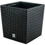Prosperplast - Pflanztopf Rato 4 Liter mit Pflanzbecher in Anthrazit, 17 x 17 x 17 cm