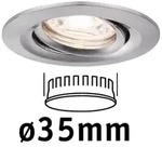 Paulmann LED Einbauleuchte Nova Mini Coin Einzelleuchte schwenkbar rund 66mm...