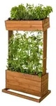 Hecht Hochbeet Beet mit Rankseilen H145cm B50cm aus Holz 301970308-HE