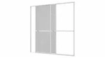 Hecht Culex 101340102-VH Fliegengitter Doppelschiebet&uuml;r Schiebet&uuml;r braun 240x240cm