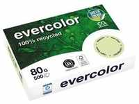 Clairefontaine Kopierpapier Evercolor hellgrün, A4, 80 g/qm, aus 100 % Altpapier,