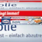 Toppits Alufolie, Aluminium, 10 x 30 cm, Silber