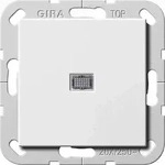 Gira System 55 Kontroll-Wippschalter, reinwei&szlig;, Unterputz, IP20, 1f, 283403