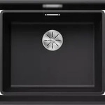 BLANCO GmbH + Co KG BLANCO SUBLINE 500-F Sp&uuml;le, Becken schwarz fl&auml;chenb&uuml;ndig ab 60
