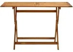 vidaXL Klappbarer Gartentisch 120x70x75 cm Massivholz Akazie
