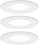 Paulmann LED Einbauleuchte 3-Step-Dim Nova Basisset starr IP44 rund 78mm GU10 3x6,5W