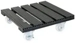 WAGNER Pflanzenroller WPC 38,5 x 38,5 x 11 cm, f&uuml;r au&szlig;en & innen, anthrazit,