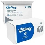 Kleenex Ultra Papierhandt&uuml;cher V-falz (zick-zack) Wei&szlig; 3-lagig 6710 15 St&uuml;ck &agrave; 96