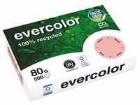 Clairefontaine Kopierpapier Evercolor rosa, A4, 80 g/qm, aus 100 % Altpapier,