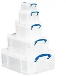 Really Useful Box Kunststoff Aufbewahrungsbox je 1 x 0,7 l, 1,6 l, 3,0 l, 9,0 l, 18,0