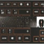 CHERRY JD-9100FR-2 Kabellos, Funk Tastatur, Maus-Set Franz&ouml;sisch, AZERTY Schwarz