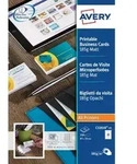 AVERY Zweckform Visitenkarten 185 g/m2 Wei&szlig; 25 Blatt &agrave; 10 St&uuml;ck