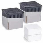 WENKO Raumentfeuchter Mod. Cube Grau 1000 g, 2er Set